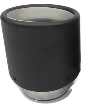 Auspuffblenden 1 Stücke 114MM Outlet Matte Carbon Fiber Auspuff Spitze 304 Edelstahl Universal Schalldämpfer Tipps Auspuffrohr Endrohrblenden(51MM IN 114MM OUT)