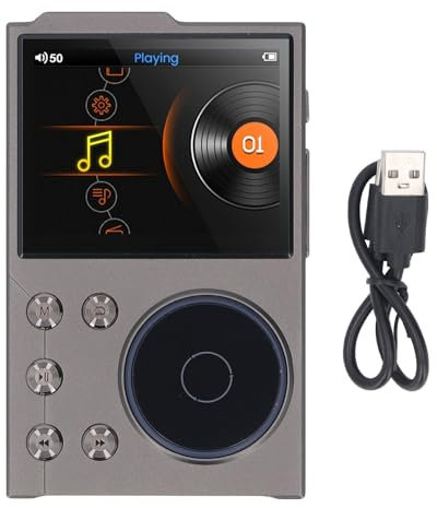 Digital Music Player, Bluetooth 5.3 High Resolution Input Lossless Dsd Flac HD Hifi Portable Mp3 Player with 2.4 Inch HD Display Screen, Music Devices | Hifi Mp3 Player