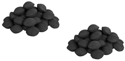 TOYANDONA 2 Paquets Carbone d'outil de Barbecue Cuisson briquettes de Charbon de Bois Accessoires Barbecue poêle au Charbon de Bois de thé à thé Barbecue extérieur au Charbon de