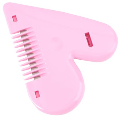 FRCOLOR Pettine Tagliacapelli Doppio per Donne Utensile Portatile per Taglio e Riparazione con per Sfoltire e Rimuovere Doppie Punte Design Ergonomico e Facile Usare