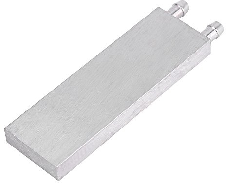 Xixian Bloque de Enfriamiento de Agua del Radiador de la CPU de Aluminio, Extrusión de Canal de Flujo Interno Soldado, Vía Fluvial en Forma de U, para Laptop de PC, Enfriador de Agua (40*80*12 mm)