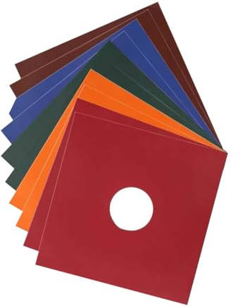 Warmhm Buste Protettive Custodia Esterna in Carta per Vinili 12 Pollici 5 Pezzi Facili da Aprire Anti-Macchia per Dischi in Vinile