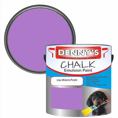 Premium Interior Wall & Furniture Chalk Paint – Lilac Wisteria Purple – Rich Matt Finish, Durable & Washable, Low Odour, Ideal for Living Rooms, Bedrooms & Hallways (1 Litre Tin)