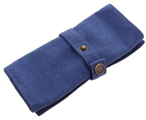 Organizador Viaje de Lona para Relojes Rollo Azul