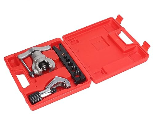 3-teiliges Exzenter-Kegel-Expander-Set, exzentrischer Rohr-Expander mit 6 Bohrungen, einstufiges Klemm‑Flaring-Werkzeug für Kupfer-, Messing- und Aluminiumrohre, inklusive