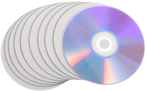Cabilock 10 Pezzi Dischi Dvd Vergini Alta Capacità, Compatibili e Stampabili, per Backup Foto e Archiviazione Video Materiale Plastico Resistente