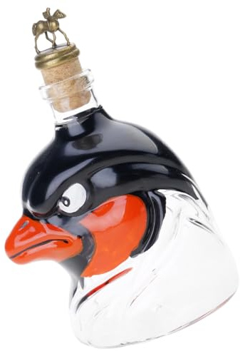 Elnwnnkc Bottiglia decanter per whisky per feste umoristica a tema testa di falco contenitore per alcolici per l'intrattenimento domestico bottiglia di liquore in vetro novità