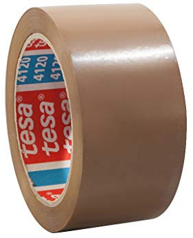 tesa 205412 Verpackungsband, PVC, Braun