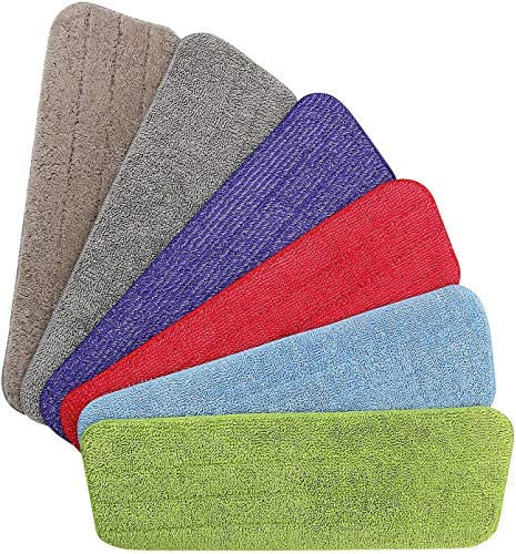 Vicloon Panno Mocio, 6 Pezzi Panno Pulizia in Microfibra Mop Pad, Panni in Microfibra Lavabili, per Tutti I Mocio Spray & Mocio Reveal Lavabili, Panno di Ricambio per Mocio Riutilizzabili
