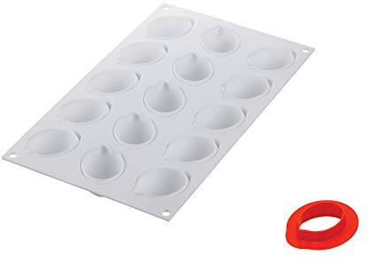 Silikomart Moule à Gâteau Limone & Lime 30 ml Blanc Silicone Rectangulaire