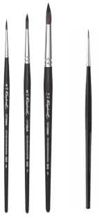 Pinceau Raphael SOFTAQUA.SÉRIE 845 Vegans. N°4 .8. 14 Set 3PCS (Raphael France) + 1 Pinceau