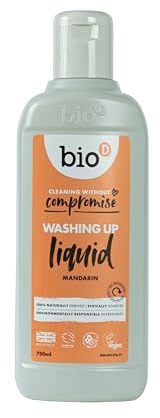 Bio-D mandarin diskmedel, 750 ml, allergifri, vegansk, djurförsöksfri