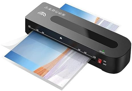 WANGCL 3 IN 1 Laminiermaschine A4 A5 A6 Laminiergerät für Office Home School Fotodateien mit Testlaminattaschen