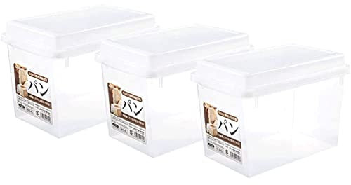 ABGRC Portapane Scatola per Pane Trasparente, Scatola per Pane in plastica, Contenitore per Alimenti da scrivania per Frigorifero da Cucina, Contenitore per Pane Creativo Minimalista
