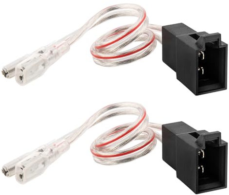 RED WOLF Lautsprecheradapter Kompatibel mit Opel Corsa Astra VW Golf 4 Renault Peugeot Boxer FIAT 500 Panda, Auto Türlautsprecher kabelbaum Adapterkabel 2 Stück