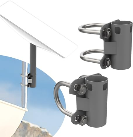NEWHE Starlink - 2 supporti per ciotola, regolabile, a forma di U, per Starlink V2, per esterni, accessori Starlink per tetto/yacht/balcone