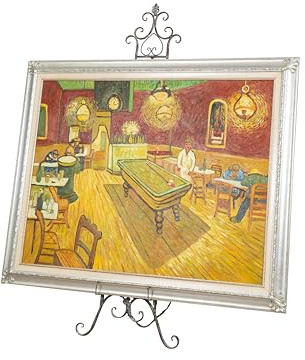 Biscottini Espositore Pubblicitario in Ferro - Leggio Porta Menu - Cavalletto Pittura Porta Quadri Da pavimento 148x54x95 - Cavalletto pittore - Portamenu Ristorante - Supporto Lavagne Terra