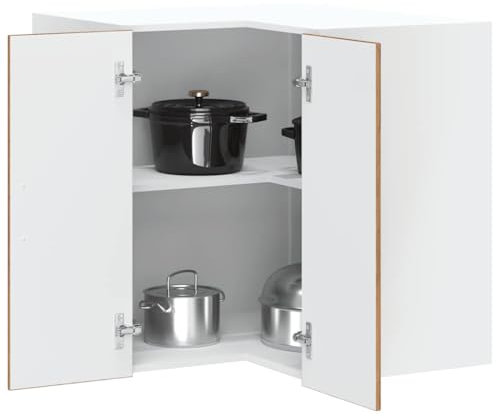 Generisch Küchen-Eckhängeschrank Kalmar Altholz-Optik Holzwerkstoff,jiangboyue-853625