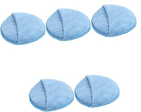 IWOWHERO Reinigungsschwamm Circle 5pcs Mikrofaser-reinigungsschwämme Ambitionierter Kratzfester Auto-wachsschwamm