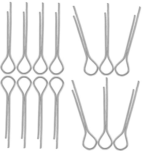 VILLFUL 100pezzi Spinotti Clip Zincati in Acciaio Resistente Per Fissaggi Auto Officina Riparazioni Motori Piccoli Pin Assortiti Cotter Pins Piccoli Versatili Facili Da Usare