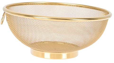 GRIRIW Colino a Maglia Stretta in Acciaio Resistente Colino Per Cucina Setaccio a Maglia Stretta Scolapasta in Acciaio Per Frutta e Ortaggi