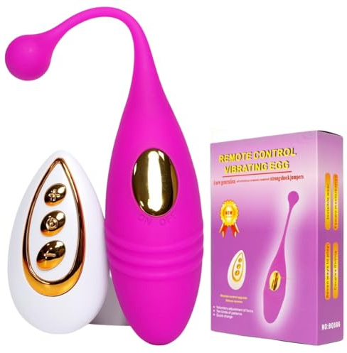 Vibrator Vibrating Eggs Sex Toys for Women Wireless Remote Control G Spot Vibrator 10 Modes Clitoris Anal Sex Toys (Purple)