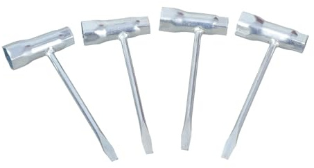 Ksikdeg Kettensägenschlüssel, Ersatzwerkzeug, 13–19 mm, Kettensägenschlüssel, T-Schraubenschlüssel, Werkzeugentferner, 4 Stück