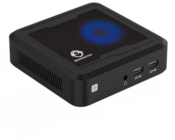 UDPTCP Mini PC, Ryzen 7 2700U hasta 3.8 GHz, 2 DDR4, LAN de 1000 m, sin RAM, sin SSD | Mini computadoras (4C/8T), luces coloridas de escritorio, pantalla dual HD DP 4K, WiFi5, BT4.2, USB 3.0, oficina en casa