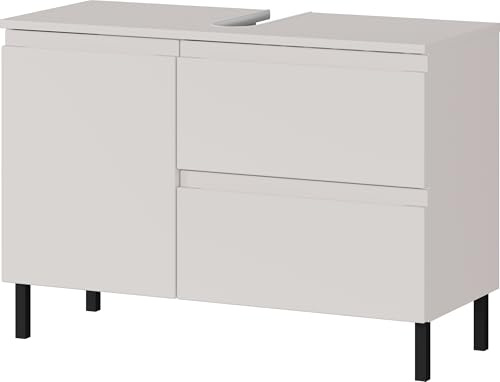 Germania Waschbeckenunterschrank 8243-572 GW-Salinas, in Kaschmir,mit Siphonaussparung, 80 x 56 x 34 cm (BxHxT)