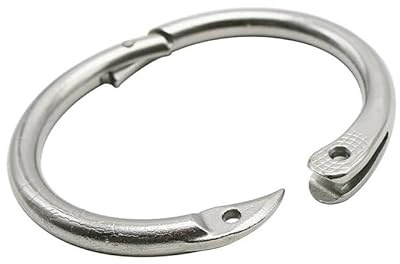 1 Stück Nasenring aus Edelstahl for Rinder, Bullen, Kühe, Rinder, Zugverschluss, Nasenclips for Nutztiere, Viehbedarf(68 mm)