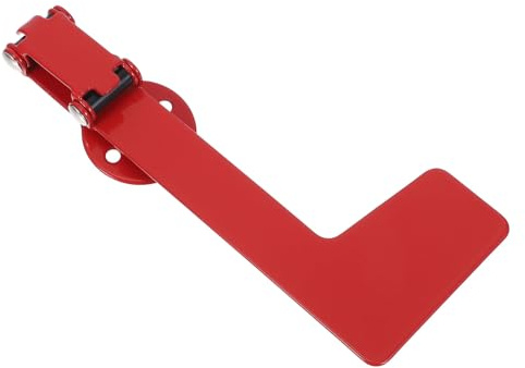 HOMSFOU Mailbox Flag Replacement Iron Alert Postal Carrier Raised Signal Flag Replacement Universal Fit Red Metal Outdoor Garden Mailbox Accessory Increases Visibility