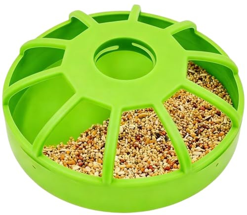 Riaisttd para aves de corral | antideslizante de gran capacidad, alimentador para aves de corral, para pajareras domésticas de periquitos, gallineros, granja, jardín, porch, patio,