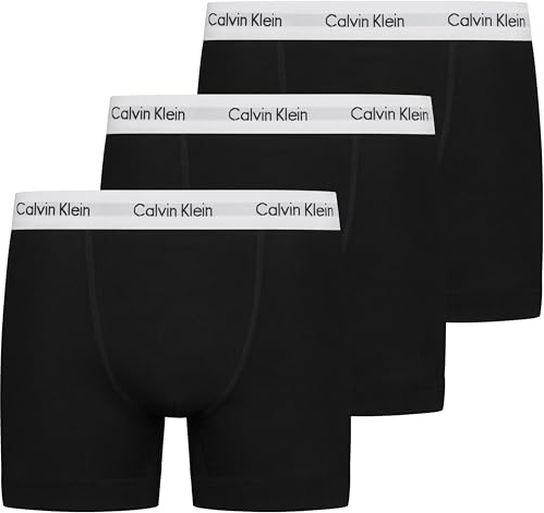 Calvin Klein herr 3P Trunk Boxershorts, Svart, XL