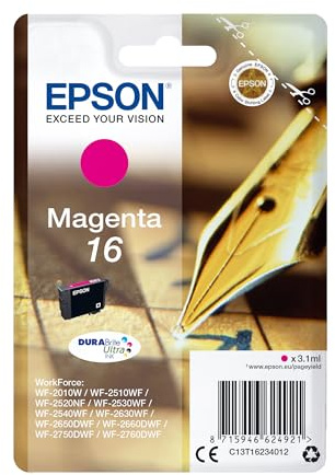 Epson 235M299 Original 16 Tinte Füller (WF-2630WF, WF-2650DWF, WF-2660DWF, WF-2750DWF, WF-2760DWF), magenta