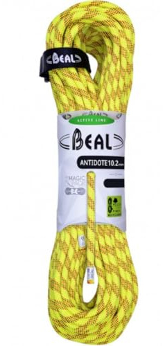 Beal Antidote Kletterseil Unisex, Uni, BC102A, gelb, 70 m