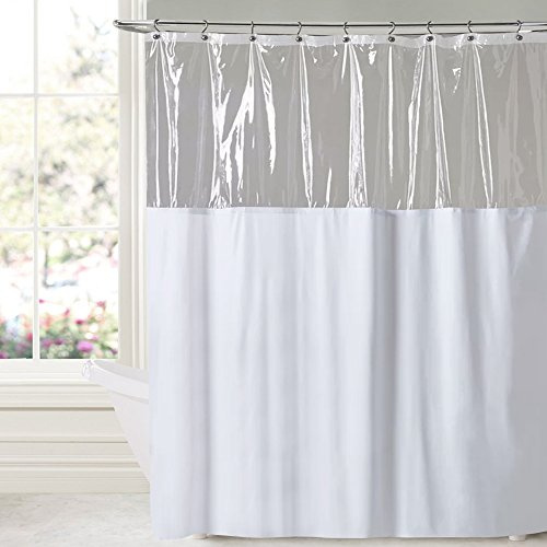 Sweet Home Collection 10 Gauge Vinyl Shower Curtain 72 x 72