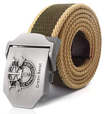 HUYUEXIN Herren Jeans Canvas Gürtel - Baskenmütze 3D-Zeichen Plus Größe Extra Langes Militärisches Taktisches Gurtband, Schwertpfeil 1,5 Heavy-Duty Outdoor-Trainingssportgürtel Für Frauen 200Cm,Gr