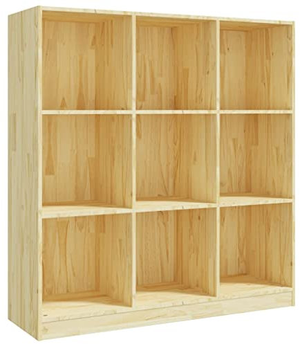 vidaXL Massivholz Kiefer Bücherregal Raumteiler Standregal Aktenregal Wandregal Regal Raumtrenner Bücherschrank Holzregal 104x33,5x110cm