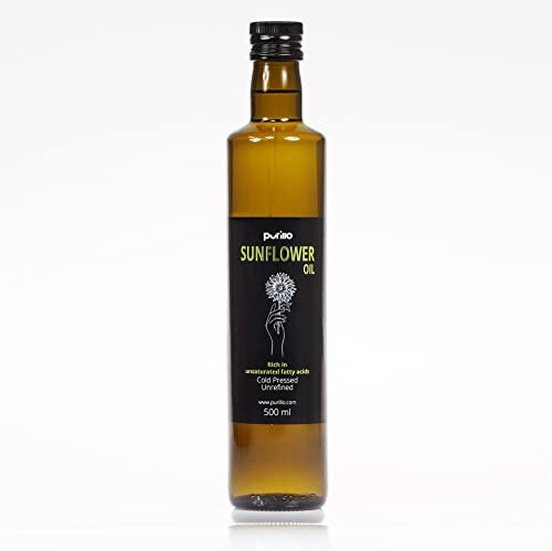 Sunflower oil, cold-pressed, unrefined - Purillo (500 ml)