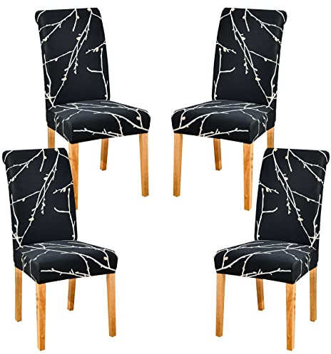HZDHCLH Chair Covers Set of 4/6 Stretch Modern Chair Slipcovers