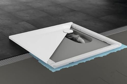 Receveur de douche au sol Bette avec support de receveur minimum et antidérapant Pro, 120x70cm, 1672-400AE,T1, 1672-400AE,T1, Colorazione: corvo
