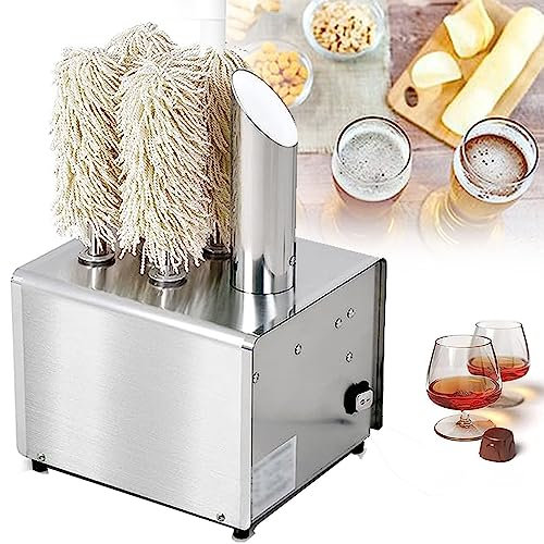 NOGRAX Lucidatrice per Vetro Commerciale con 5/8 Spazzole in Microfibra E Sistema di Asciugatura Ad Aria Calda, per Hotel, Catering, Bar, Ristoranti, Luoghi per Eventi,5heads