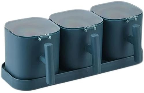 Tarro de Especias Tarros Condimento Caja De Condimentos De Cocina, Tarro De Condimentos Combinado, Salero De Plástico, Almacenamiento De Condimentos, Juego De Botellas De Condimentos Juego De Condimen