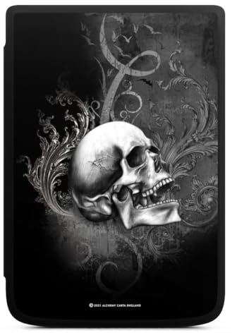 DeinDesign Coque pour liseuse Compatible avec Vivlio Touch HD Plus Etui pour liseuse Protection pour liseuse Gothique Crâne Têtes de Mort
