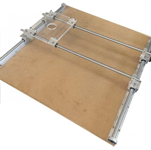 Gamola Golf Traîneau pour défonceuse - Rabot à aplatir en bois - Gabarit de défonceuse à meule - 12 mm jusqu'à 1000x600 mm (600x600 mm), GG-RS12-SLED