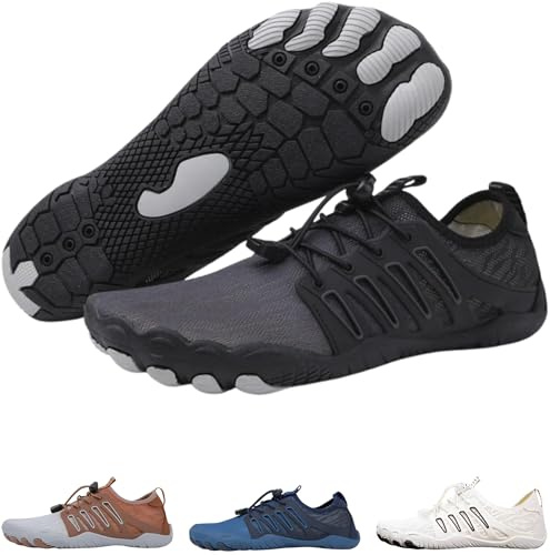 Hike Footwear Colson Pro Healthy - Non Slip Barefoot Shoes, Soft, Flexible, and Thin Soles Quick Dry Shoe, Ideal Choice Daily Wear, Unisex Black