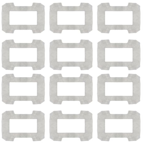 12 Stück Ersatztücher Ersatzteile für ECOVACS Winbot W1 PRO / W2 Omni Fensterputzroboter, wiederverwendbare Mikrofasertücher Reinigungspads Zubehör