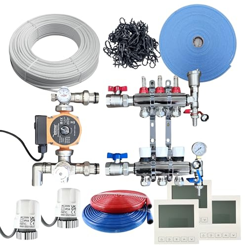 Wärmer System 35-45Sqm Water Underfloor Heating Kit 3 Room