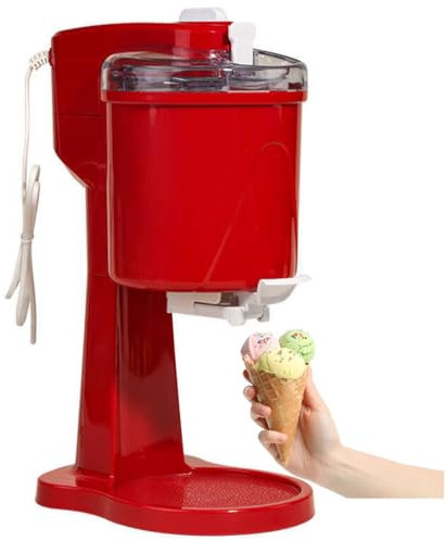 HQYMXYGEUR Machine à sorbetière électrique pour Yaourt,sorbetière Automatique,sorbetière Molle avec réservoir de 1 L et Bol de congélation Rapide
