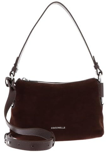 Coccinelle Rebekka Suede Mini Bag Grained Leather Brunette/Brunet